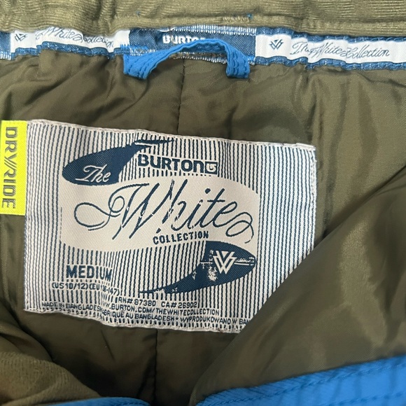 THE WHITE COLLECTION by BURTON Snowboarding Pants Blue Youth M (10/12) - Picture 4 of 9